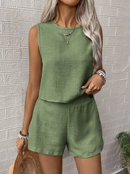 Women’s Sleeveless Top & Shorts Set