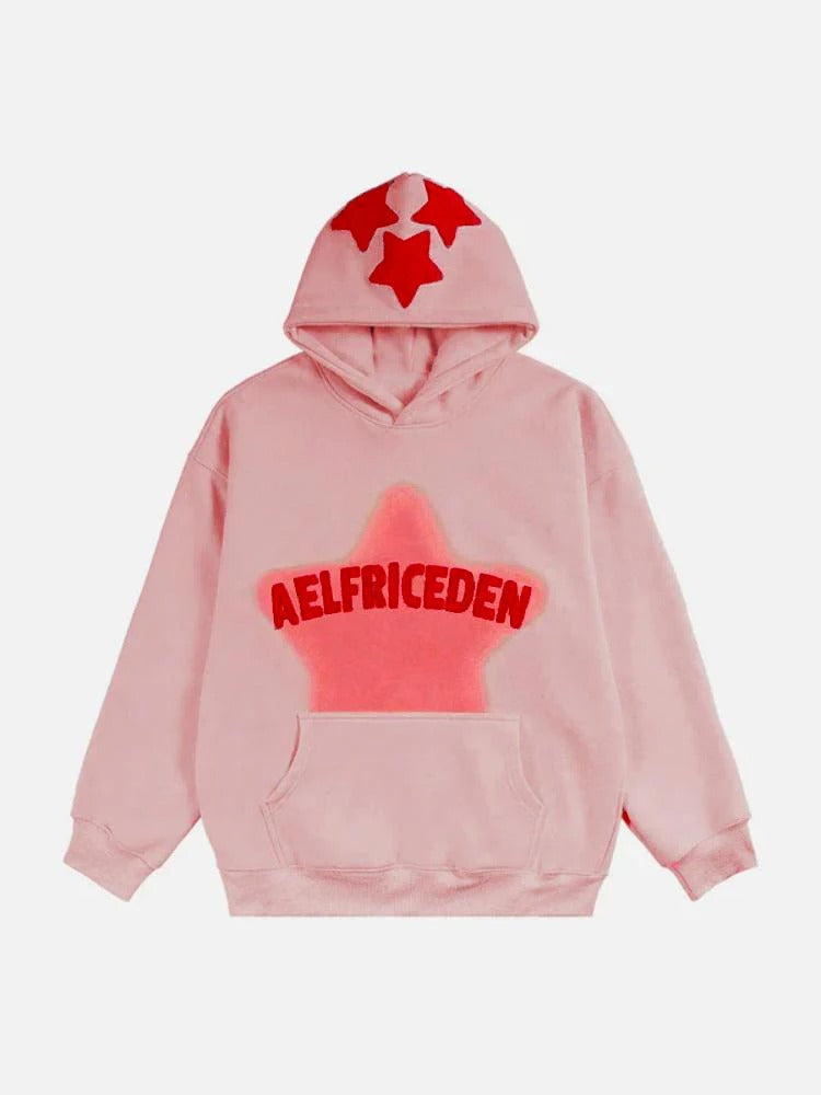 Retro Graffiti Oversized Hoodie