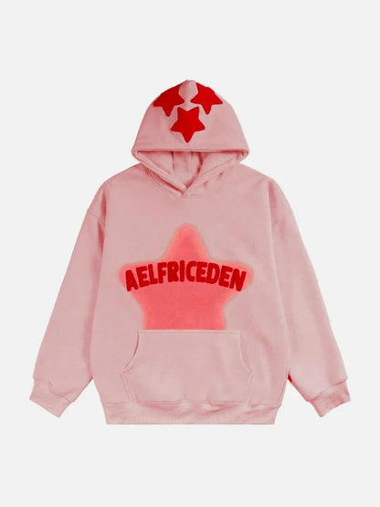 Retro Graffiti Oversized Hoodie