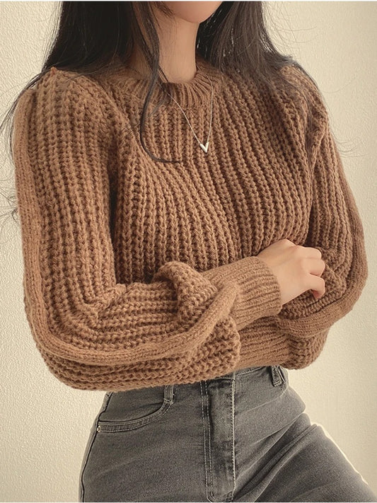 Vintage Lantern Sleeve Sweater