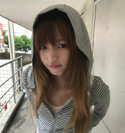 Striped Japanese Streetwear Hoodie