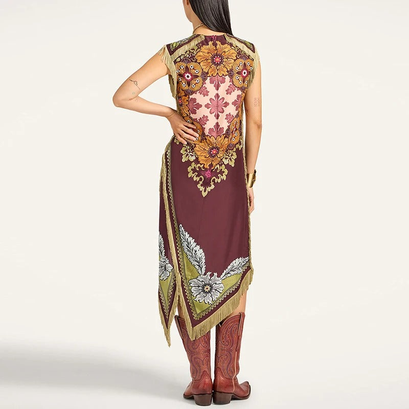 Boho Tassel Maxi Party Dress
