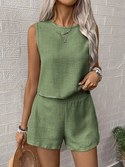 Women’s Sleeveless Top & Shorts Set