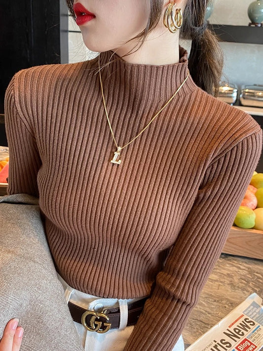 Elegant Turtleneck Knit Pullover