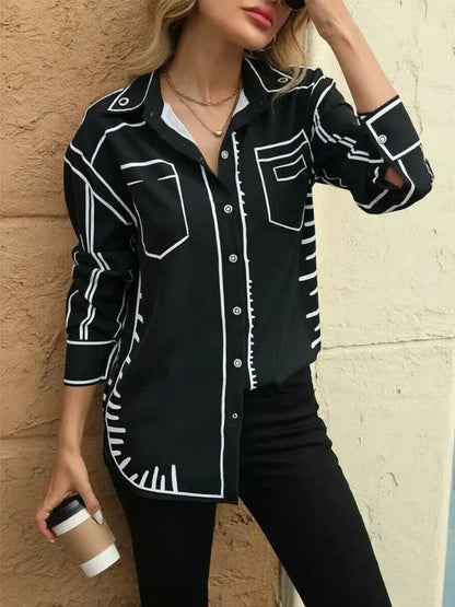 Printed Chic Women’s Blouse