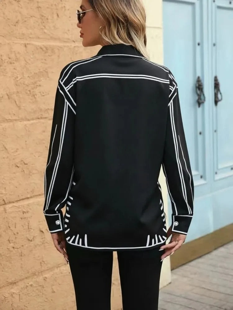 Printed Chic Women’s Blouse
