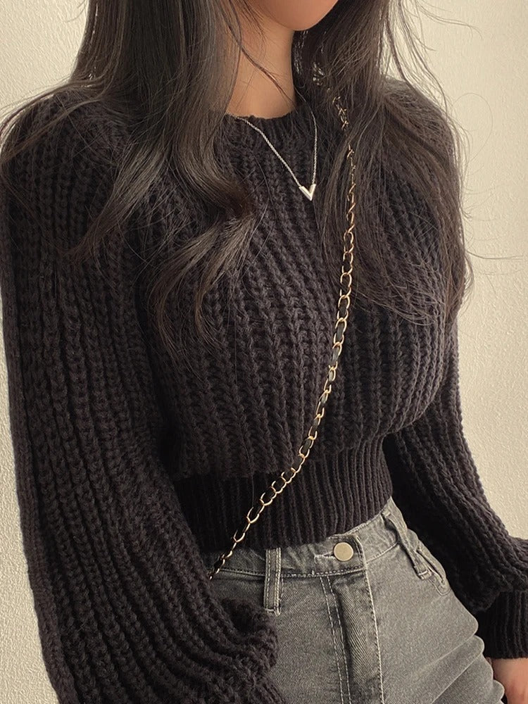 Vintage Lantern Sleeve Sweater