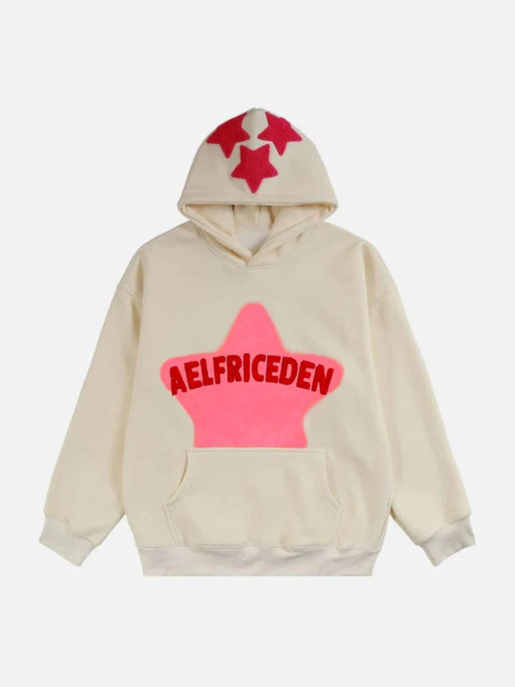 Retro Graffiti Oversized Hoodie