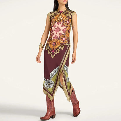 Boho Tassel Maxi Party Dress