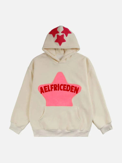 Retro Graffiti Oversized Hoodie