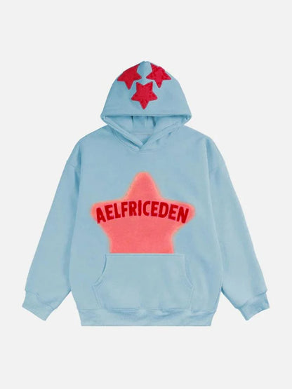 Retro Graffiti Oversized Hoodie